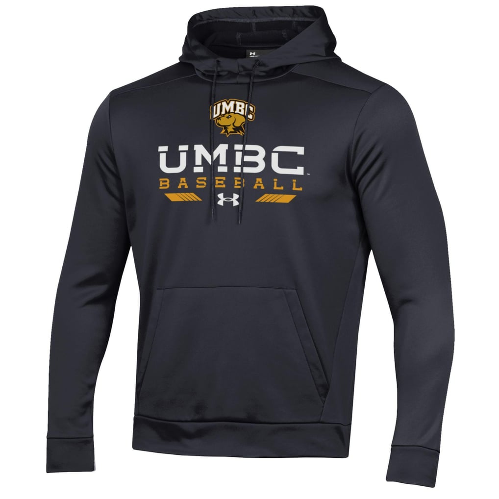  UMBC Retrievers Under Armour Baseball Pullover Hoodie - Black