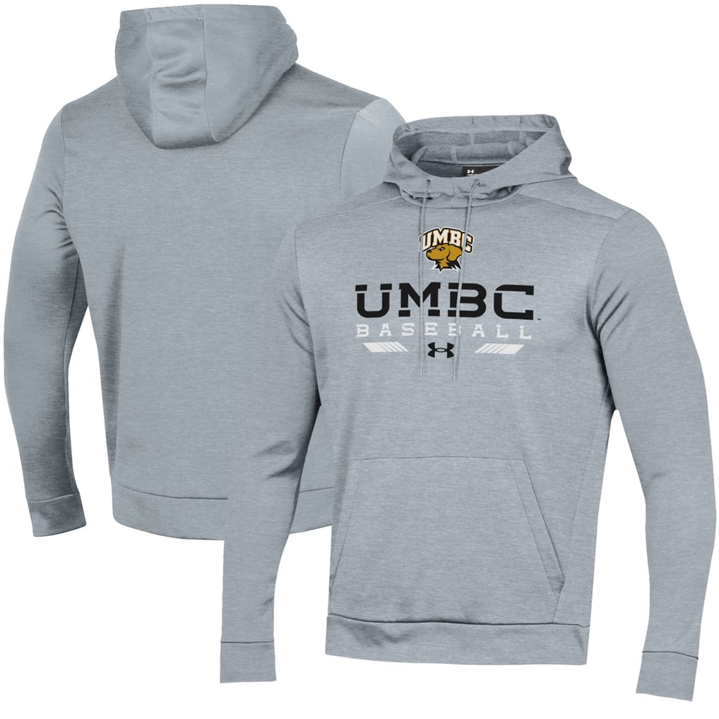  UMBC Retrievers Under Armour Baseball Pullover Hoodie - Gray