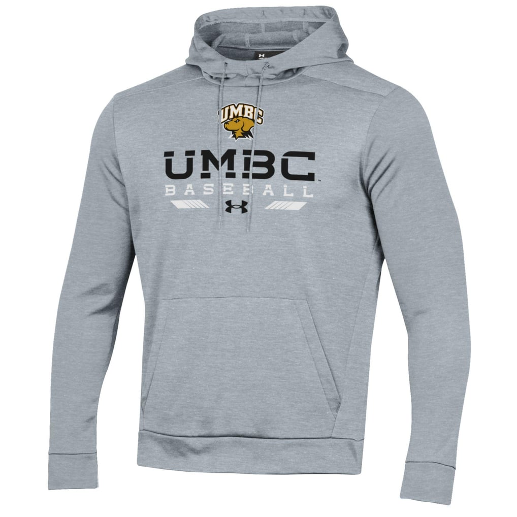  UMBC Retrievers Under Armour Baseball Pullover Hoodie - Gray