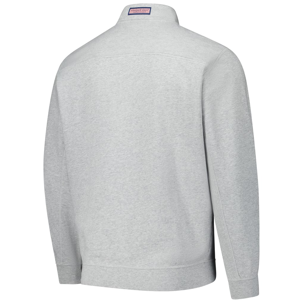Men's U.S. National Development Program Vineyard Vines Heather Gray Shep Quarter-Zip Sweatshirt