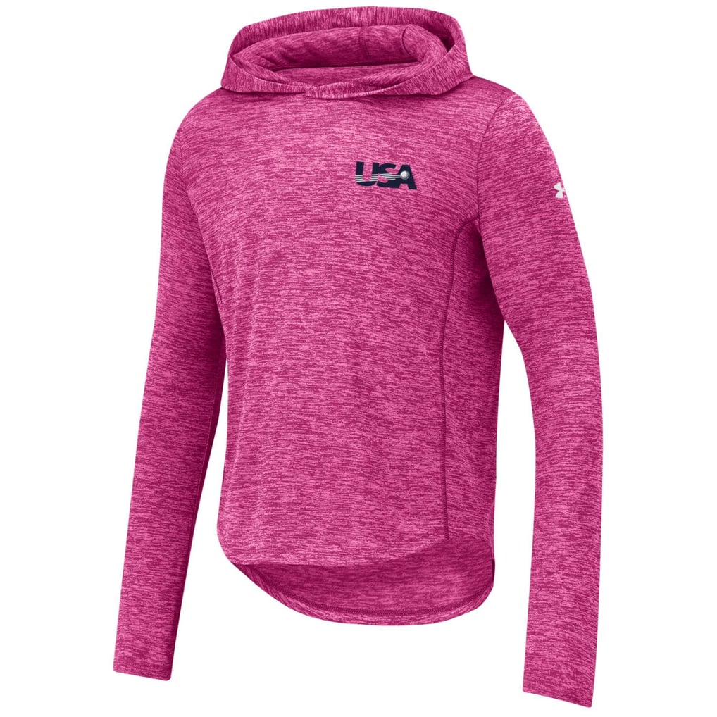  U.S. National Development Program Under Armour Youth Tech Pullover Hoodie - Pink
