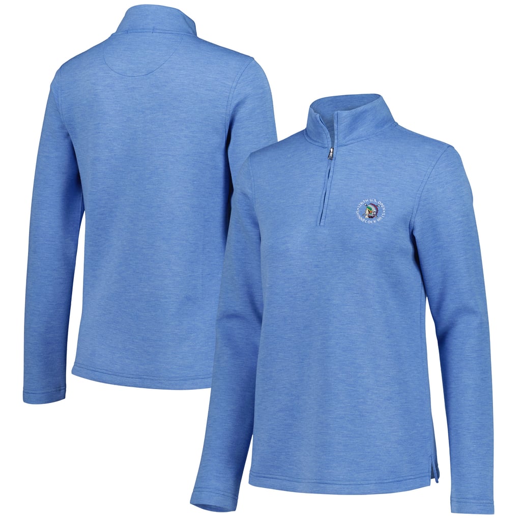 Women's 2026 U.S. Open Championship Collection by USGA Light Blue Spring Tri-Blend Half-Zip Pullover