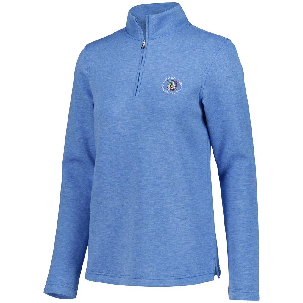 Women's 2026 U.S. Open Championship Collection by USGA Light Blue Spring Tri-Blend Half-Zip Pullover