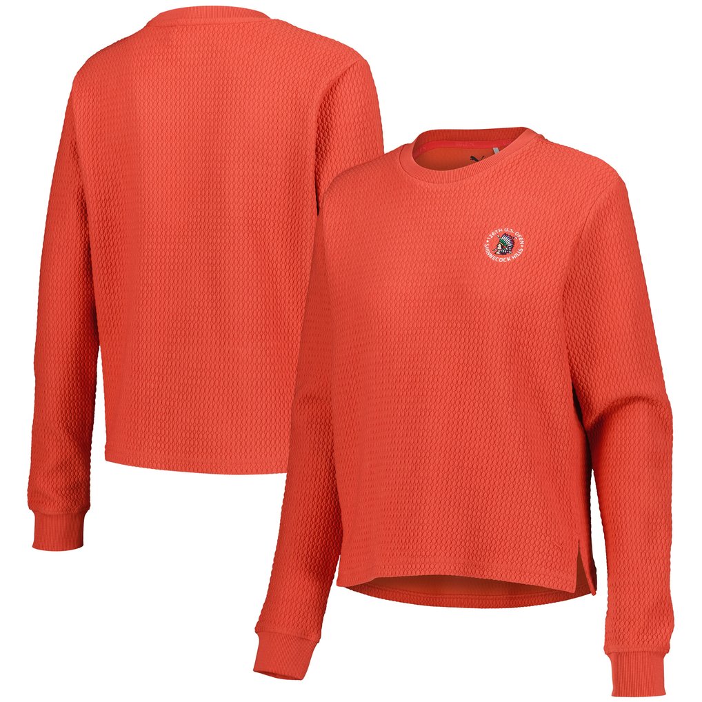Women's 2026 U.S. Open Puma Red Boulder CLOUDSPUN Pullover Sweatshirt