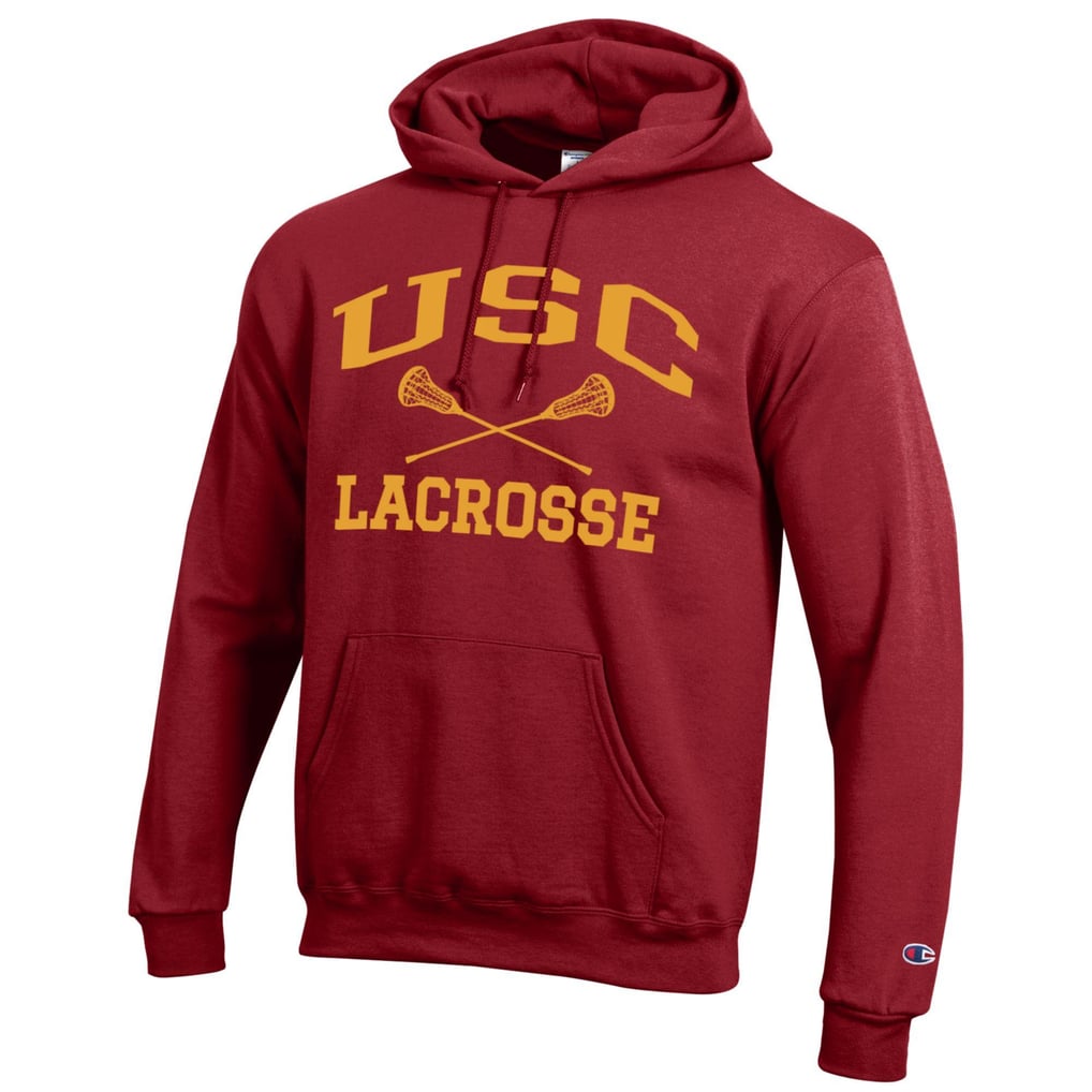 USC Trojans Champion Lacrosse Icon Powerblend Pullover Hoodie - Cardinal