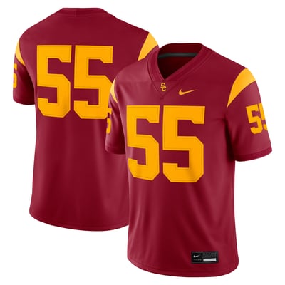 #55 USC Trojans Nike Home Game Jersey - Cardinal