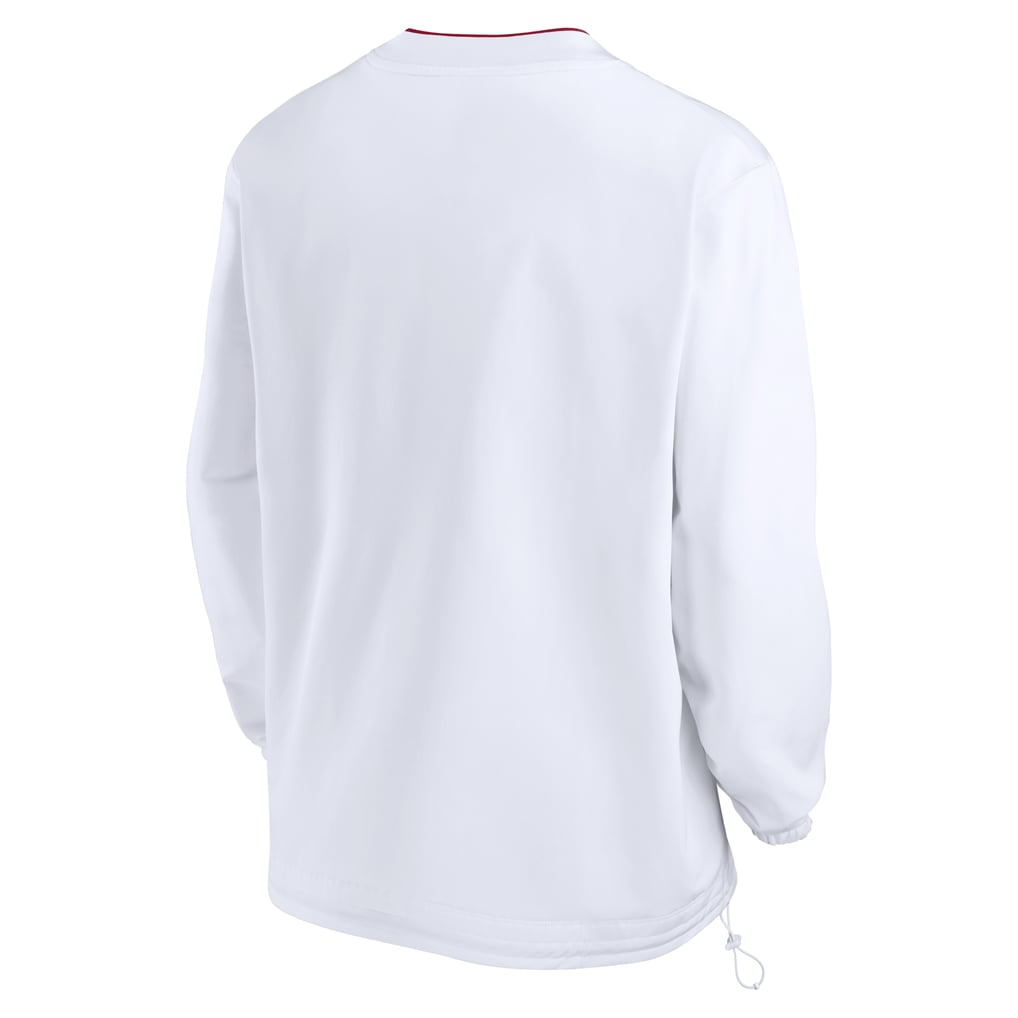 USC Trojans Nike 2024 Sideline Pullover Windshirt - White