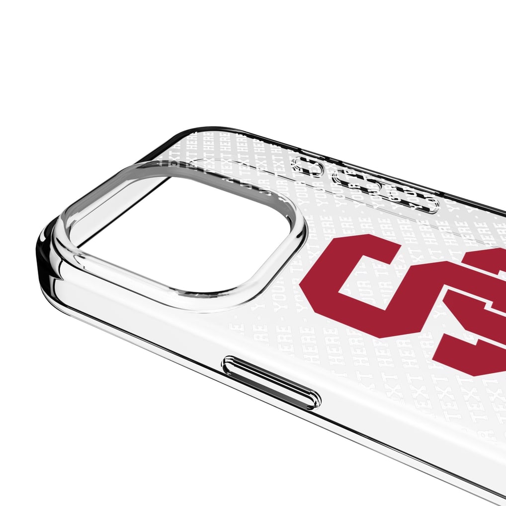 USC Trojans Endzone iPhone Personalized Clear Case