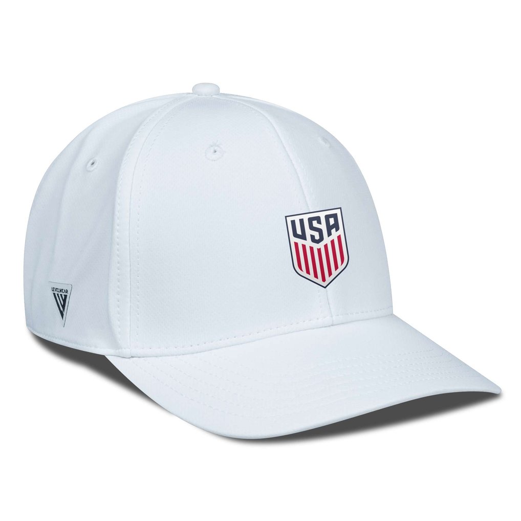 USMNT Levelwear Rise Patch Flex Hat - White
