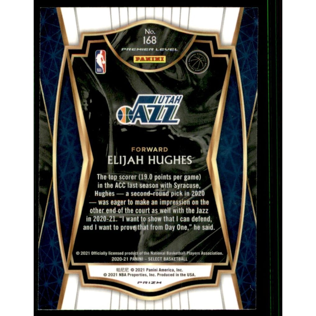 2020-21 Select Prizms Red Wave #168 Elijah Hughes