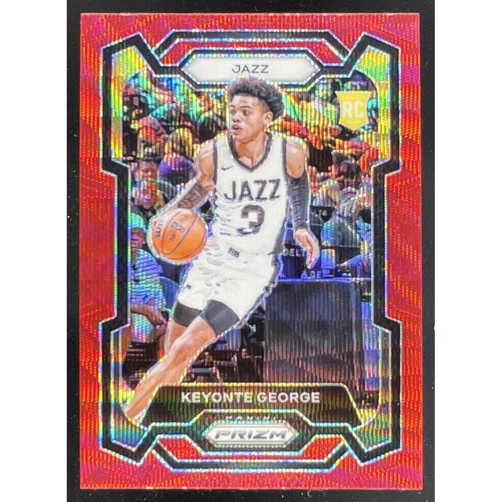 2023-24 Panini Prizm Prizms Ruby Wave #127 Keyonte George RC