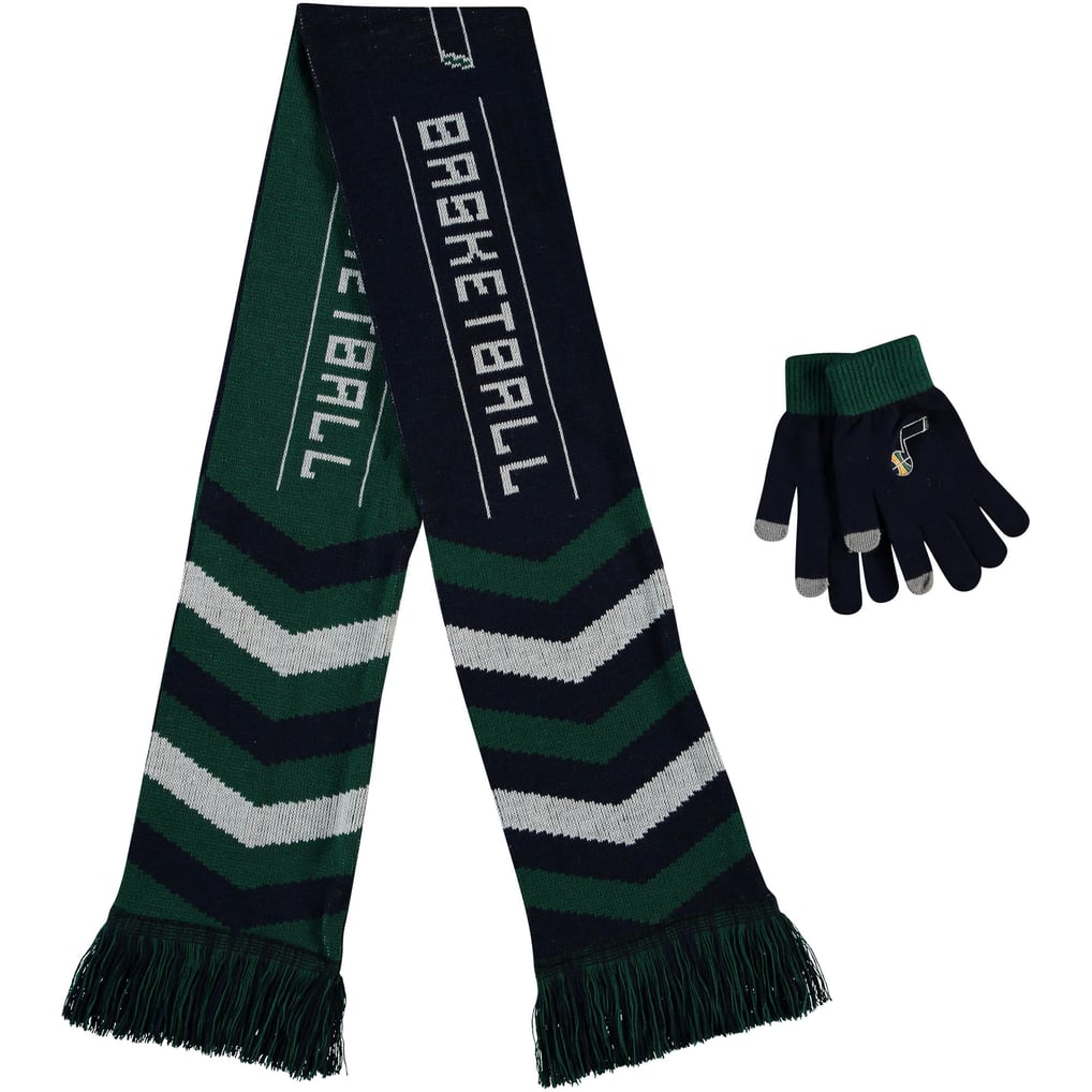 Utah Jazz FOCO Glove & Scarf Combo Set - Navy