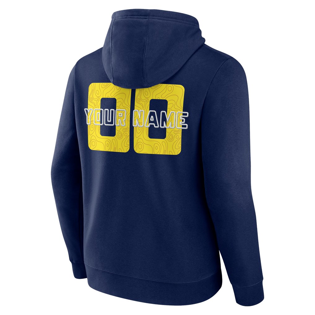 Utah Jazz Stellar Personalized Name & Number Pullover Hoodie - Navy