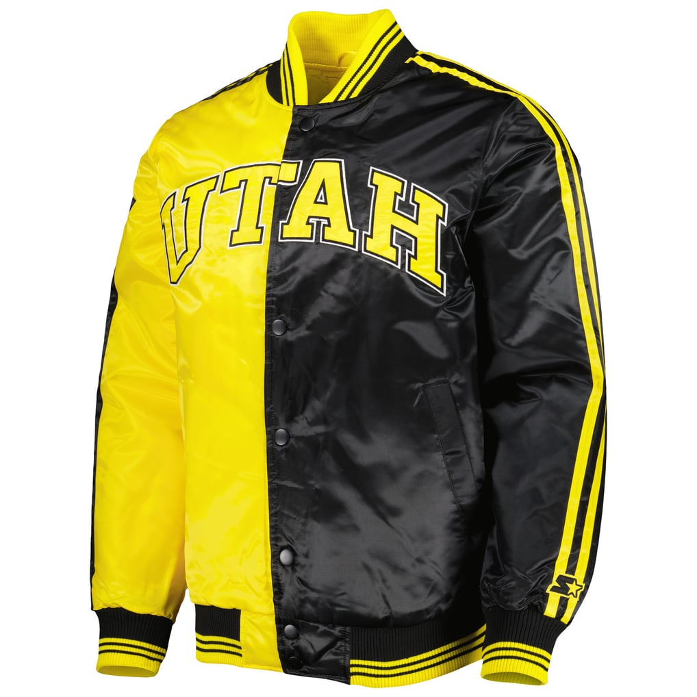 Utah Jazz Starter Fast Break Satin Full-Snap Jacket - Gold/Black