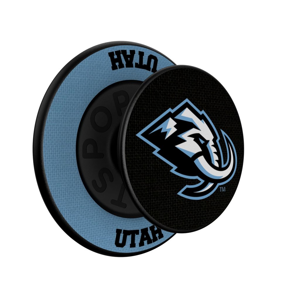 Utah Mammoth Keyscaper Personalized Endzone Solid PopSockets Magnetic Phone Grip & Stand