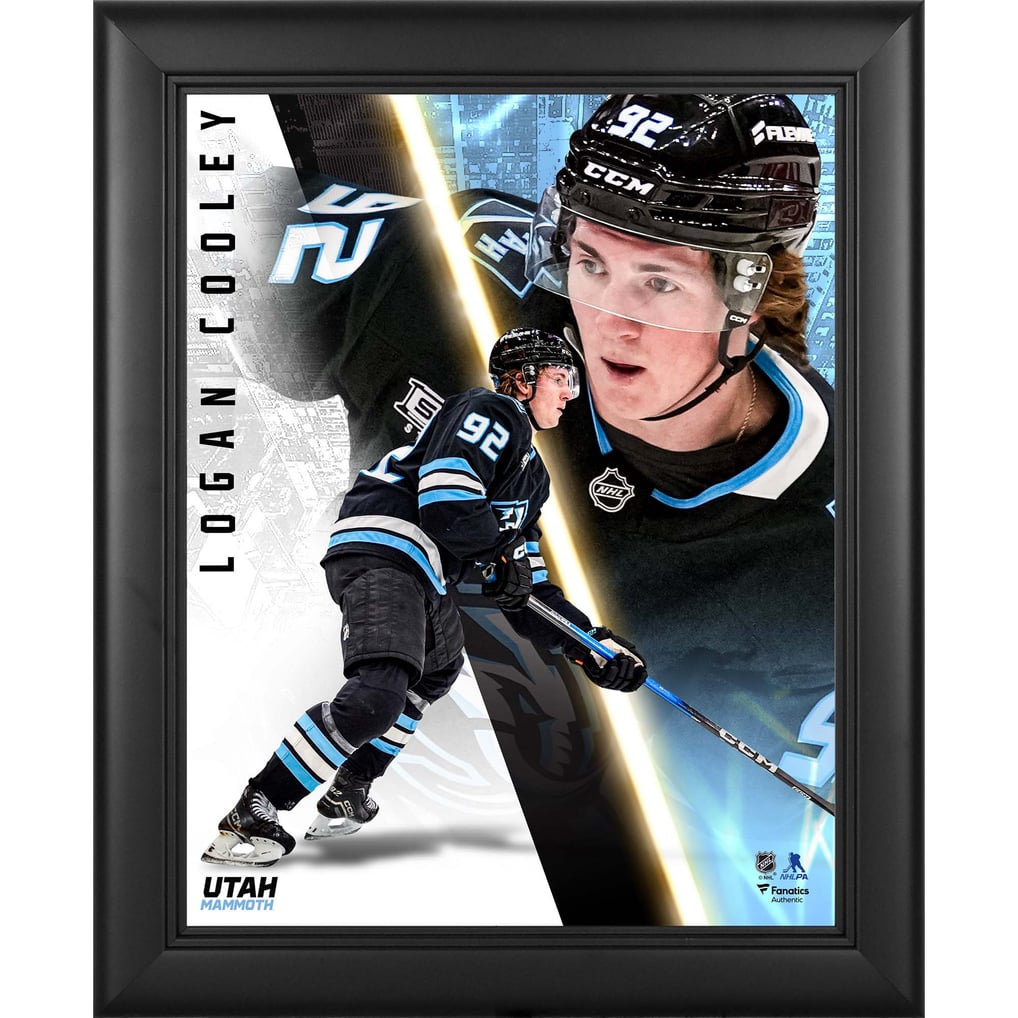 Logan Cooley Utah Mammoth Fanatics Authentic Framed 13" x 16" Radiance Collage
