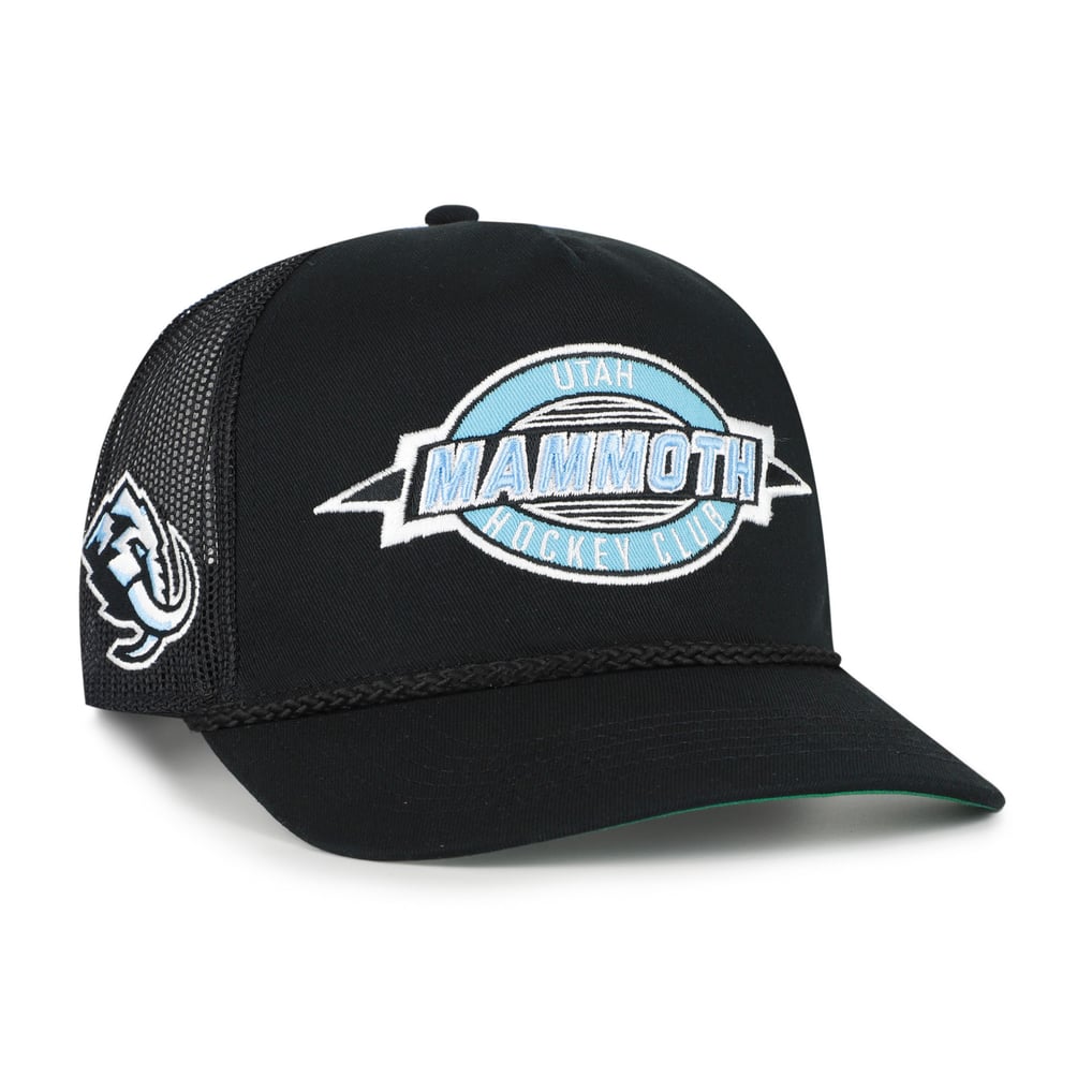  Utah Mammoth '47 Frame Out Mesh Rope Hitch Adjustable Hat - Black