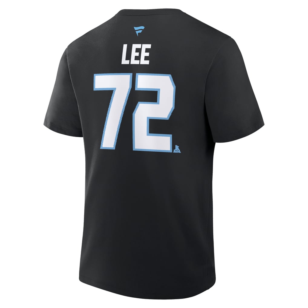 Anders Lee Utah Mammoth Fanatics Authentic Stack Name & Number T-Shirt - Black