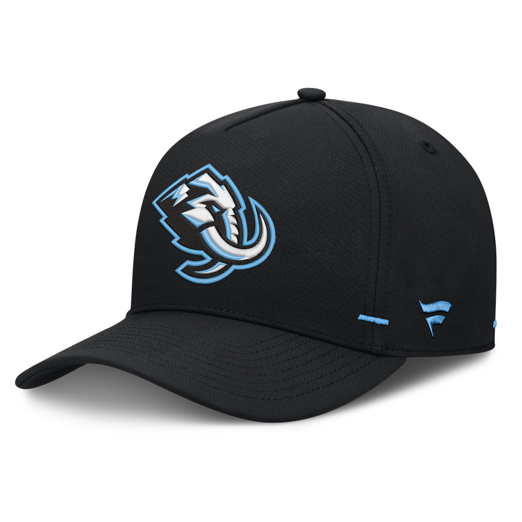 Utah Mammoth Fanatics Authentic Pro Rink Bar Tacks A-Frame Adjustable Hat - Black