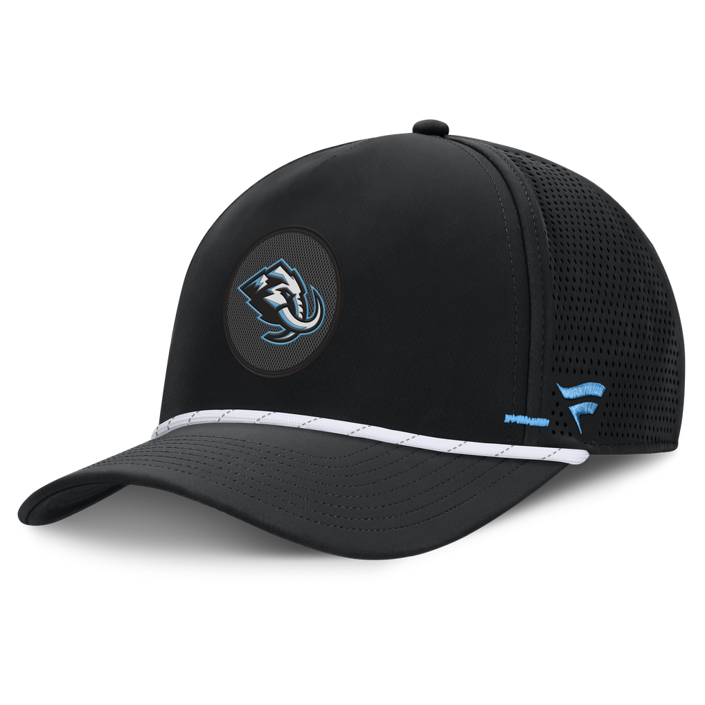 Utah Mammoth Fanatics Authentic Pro Rink Vented A-Frame Adjustable Hat - Black