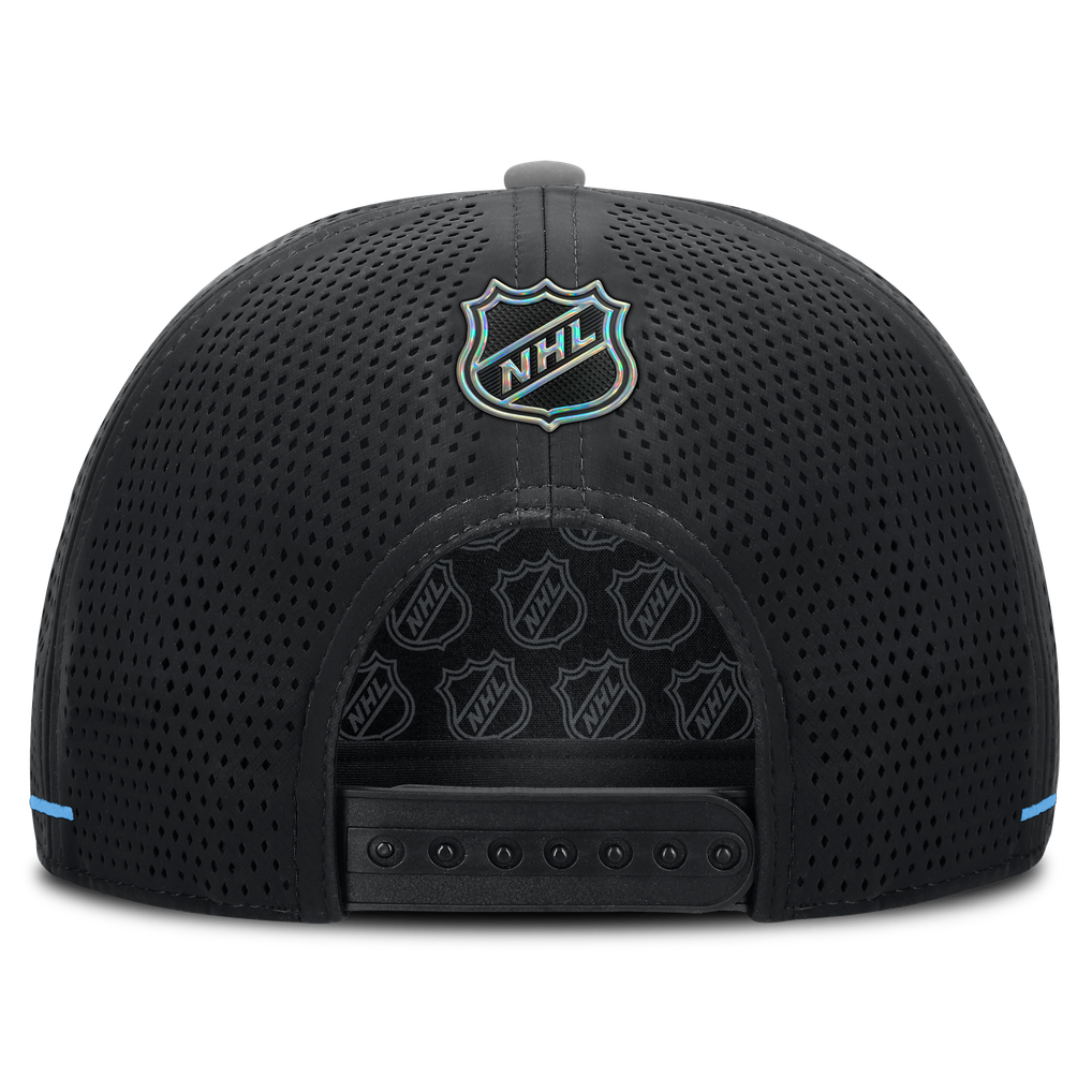 Utah Mammoth Fanatics Authentic Pro Rink Vented A-Frame Adjustable Hat - Black