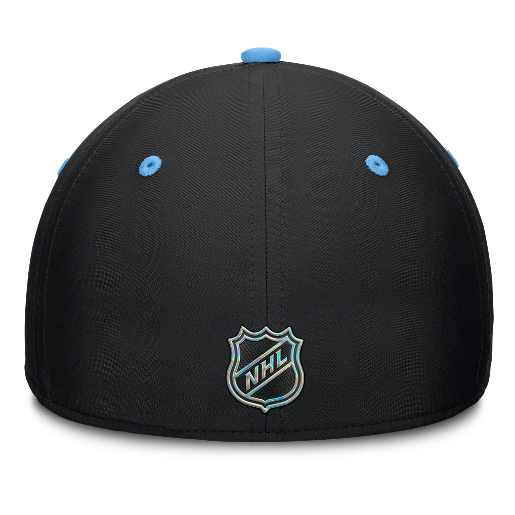 Utah Mammoth Fanatics Authentic Pro Rink Stretch Hat - Black/Light Blue