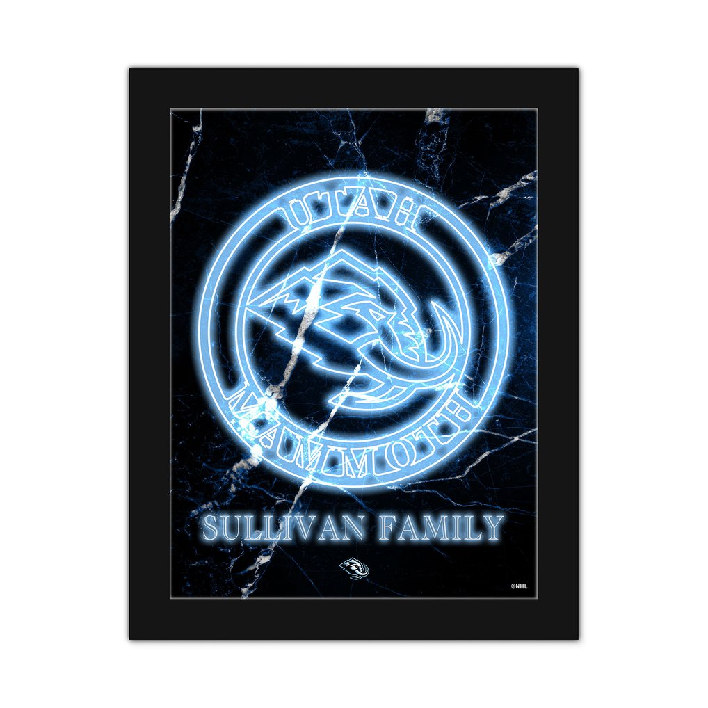 Utah Mammoth Personalized 12" x 16" Framed Art Print