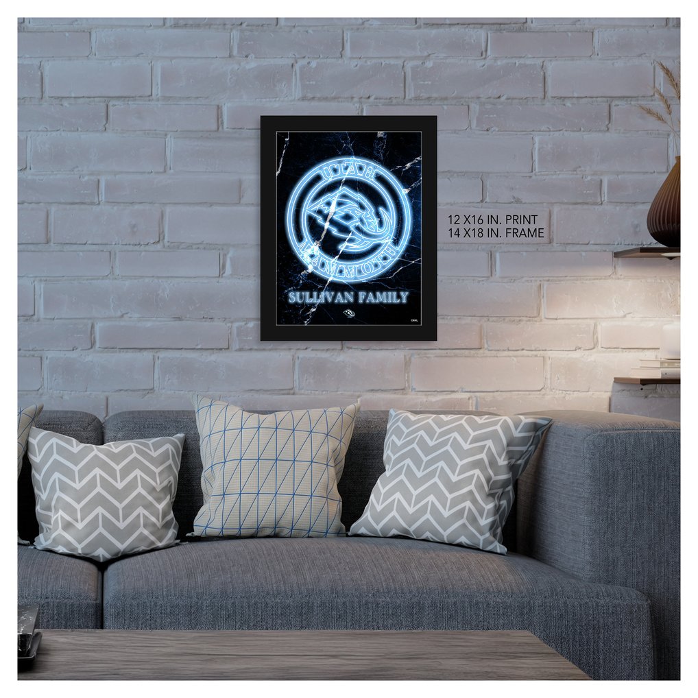 Utah Mammoth Personalized 12" x 16" Framed Art Print