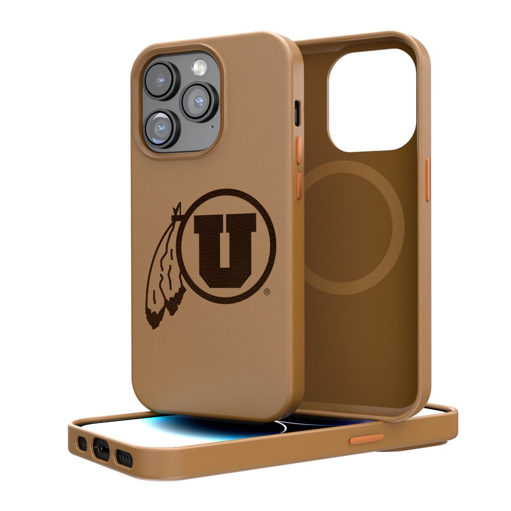 Utah Utes iPhone Magnetic Bump Case - Brown