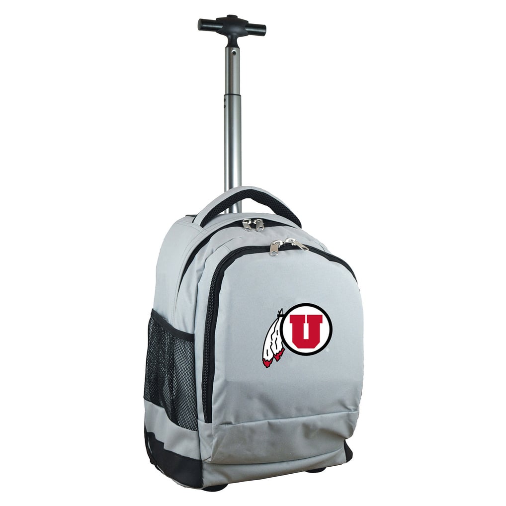 Utah Utes 19'' Premium Wheeled Backpack - Gray