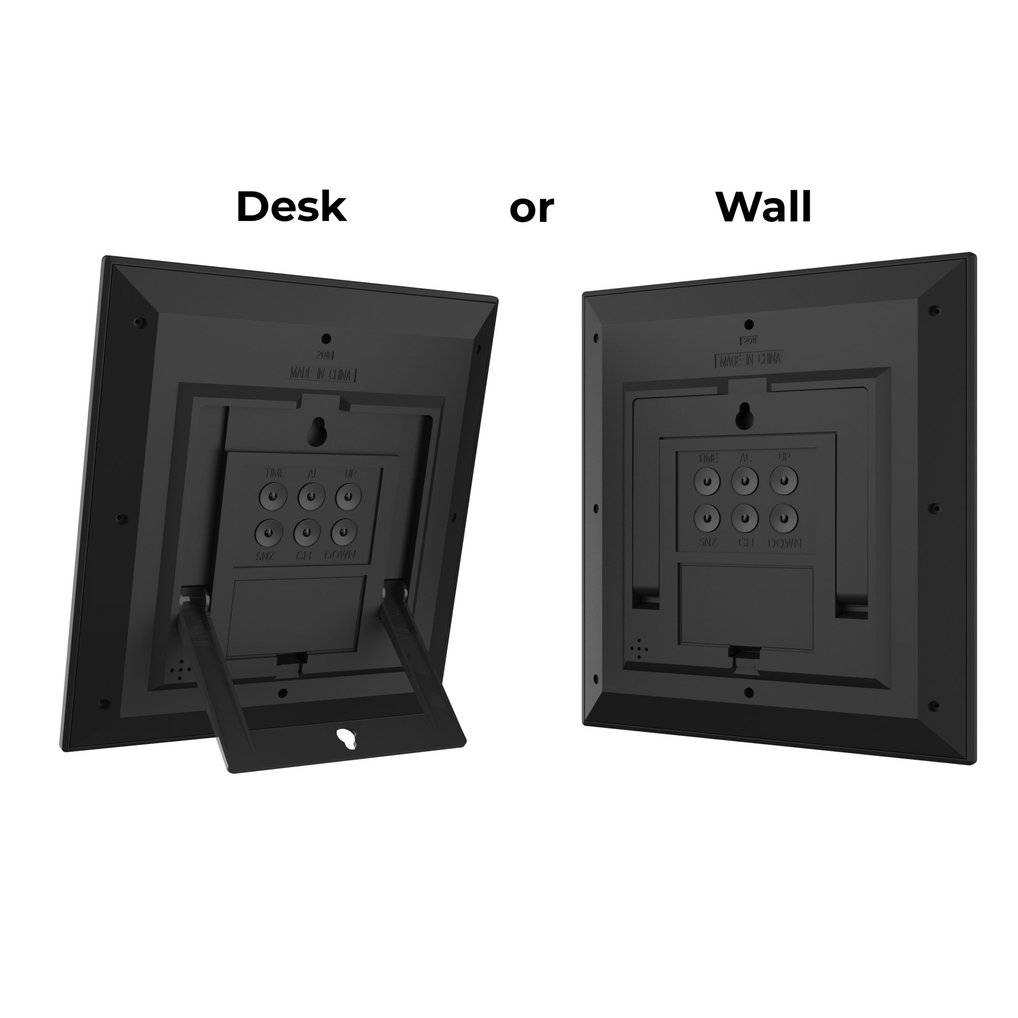 Utah Utes Keyscaper Cross Hatch Personalized Digital Desk Clock
