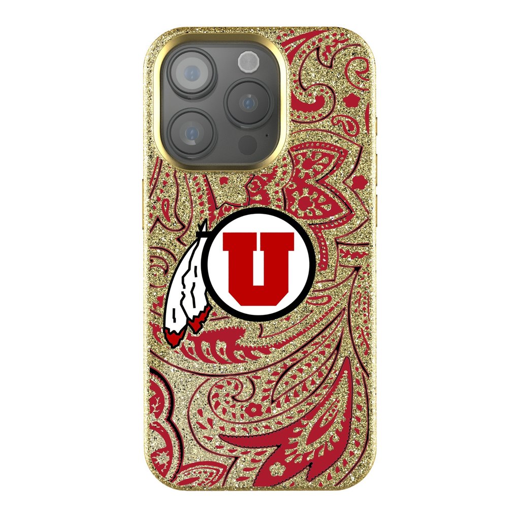 Utah Utes Keyscaper Paisley Bling iPhone Case