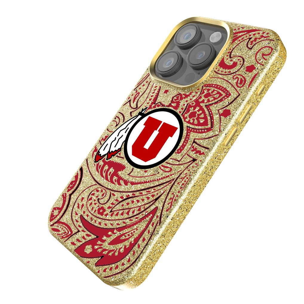 Utah Utes Keyscaper Paisley Bling iPhone Case