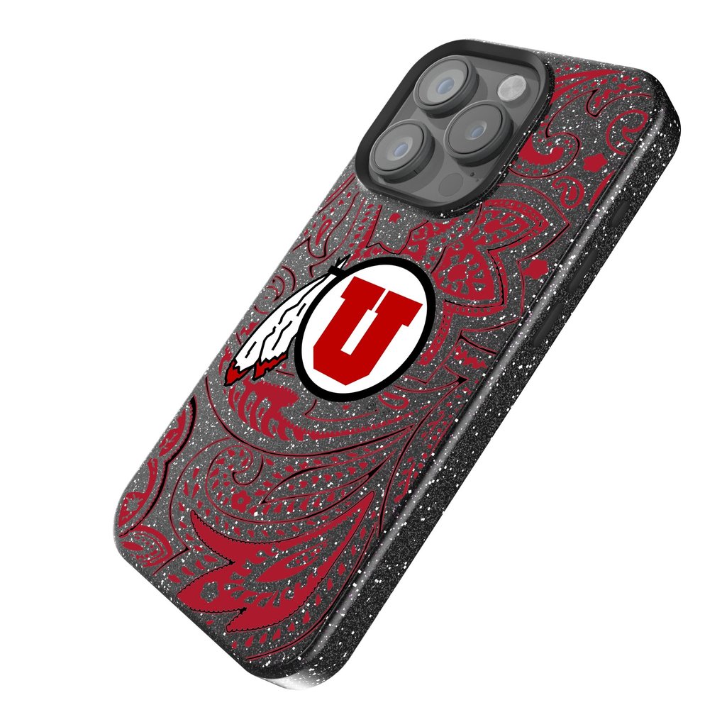 Utah Utes Keyscaper Paisley Bling iPhone Case