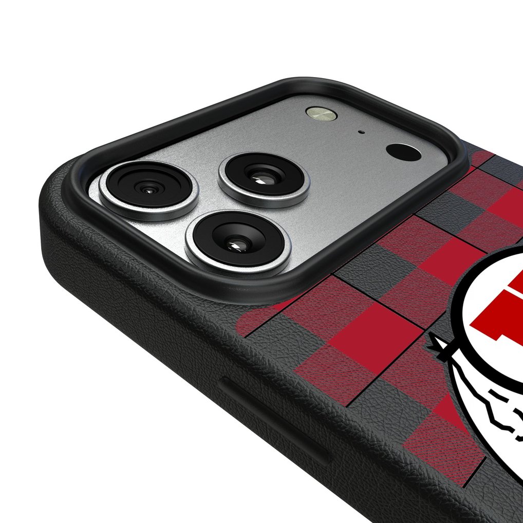 Utah Utes Keyscaper Plaid Magnetic Bump iPhone Case