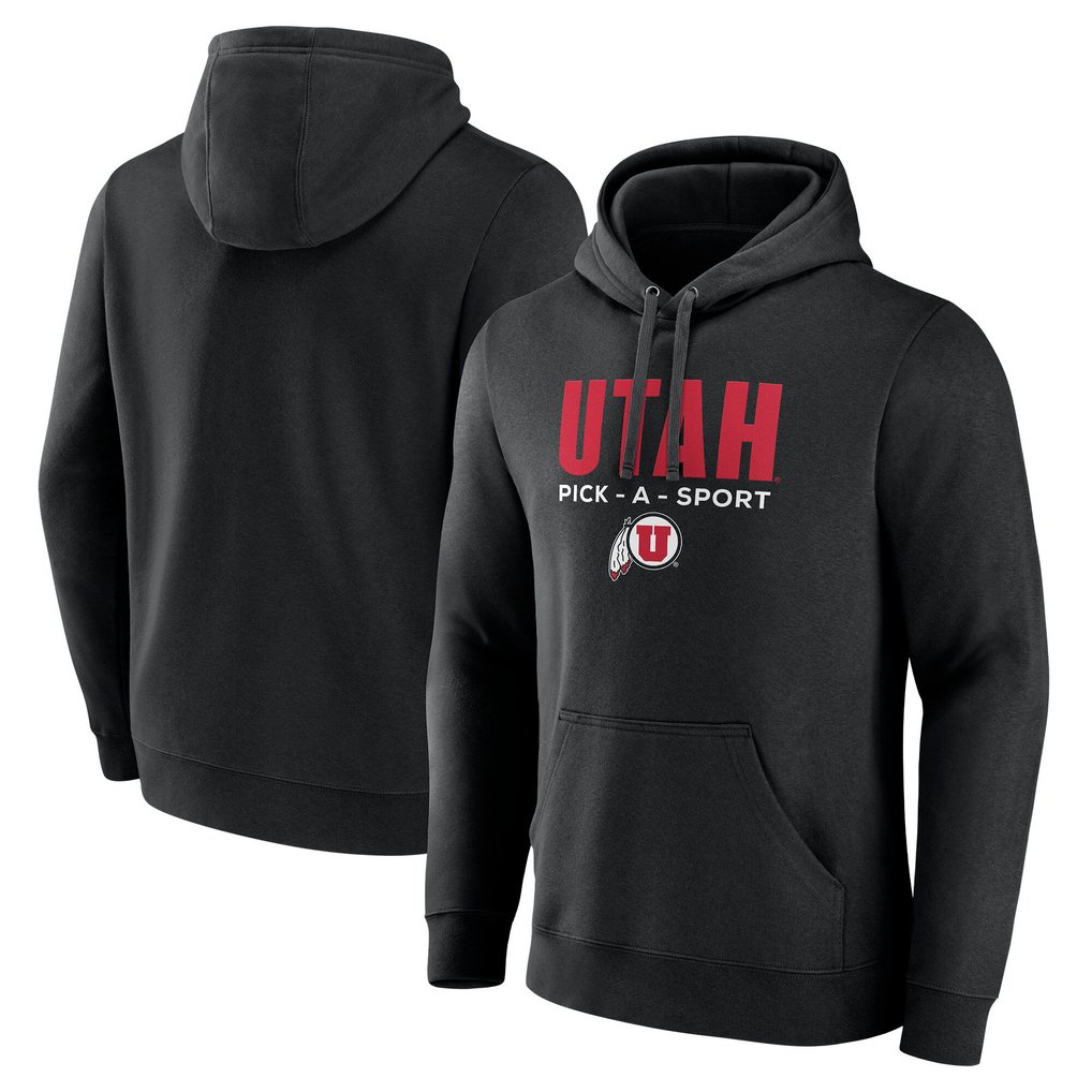 Utah Utes Authentic Pick-A-Sport Pullover Hoodie – Black