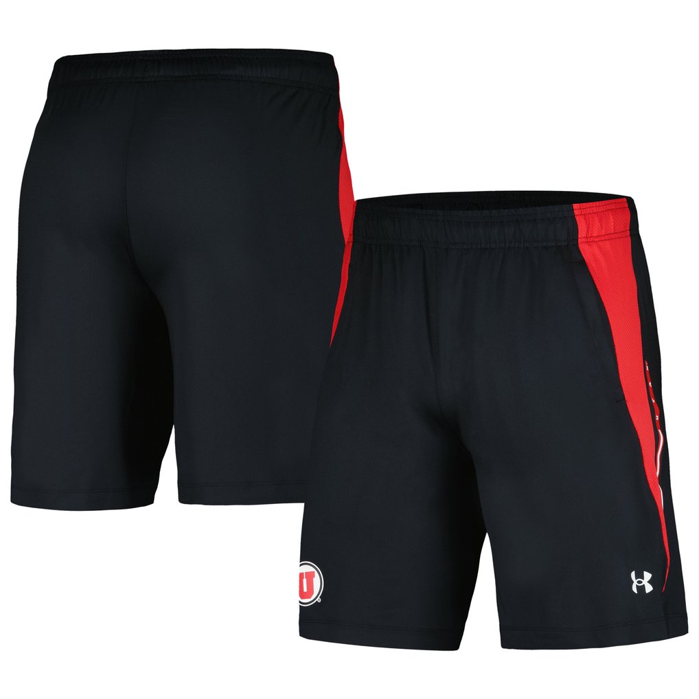 Utah Utes Under Armour Tech Vent Shorts - Black