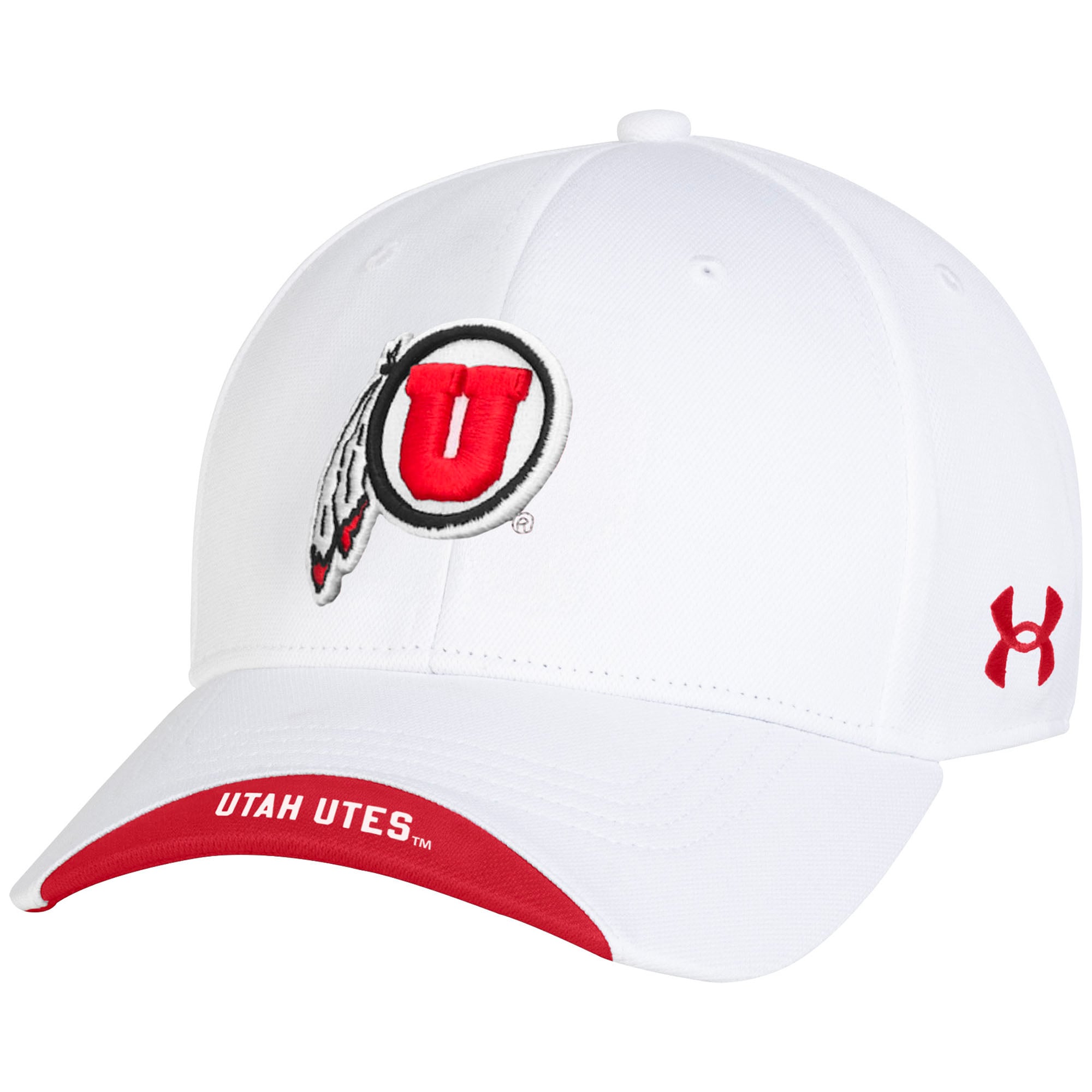 Men's Under Armour White Utah Utes Sideline Blitzing Accent Iso-Chill ...