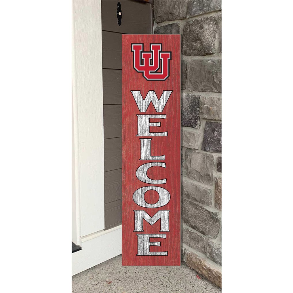 Utah Utes 12'' x 48'' Welcome Leaner