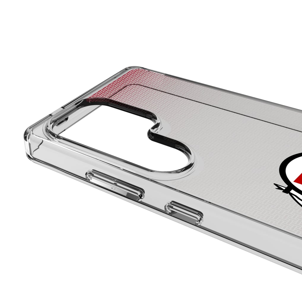 Utah Utes Linen Logo Galaxy Clear Case