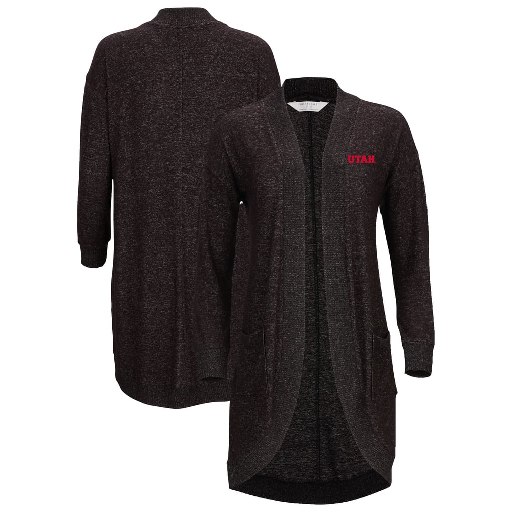 Utah Utes Women's Oversized Cuddle Tri-Blend Cardigan - Black