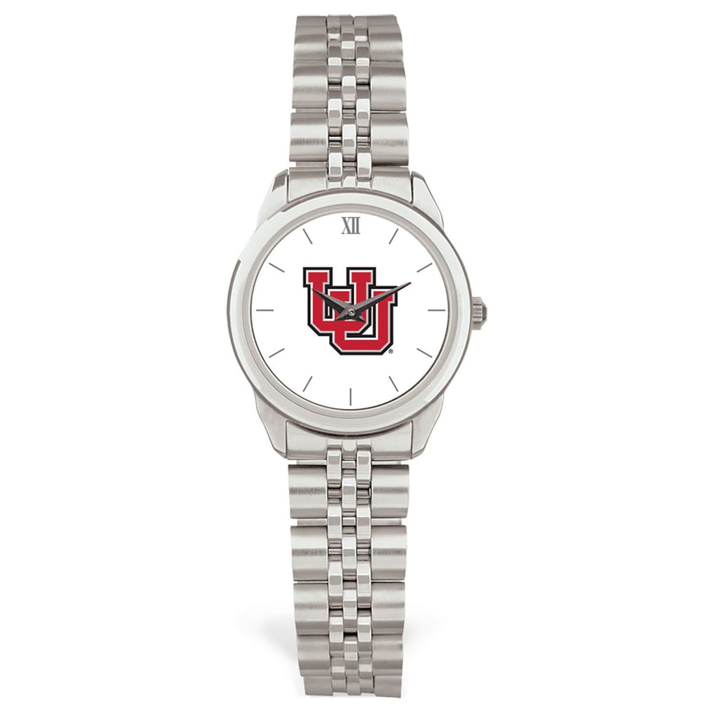 Utah Utes Women's Rolled Link Watch - Silver