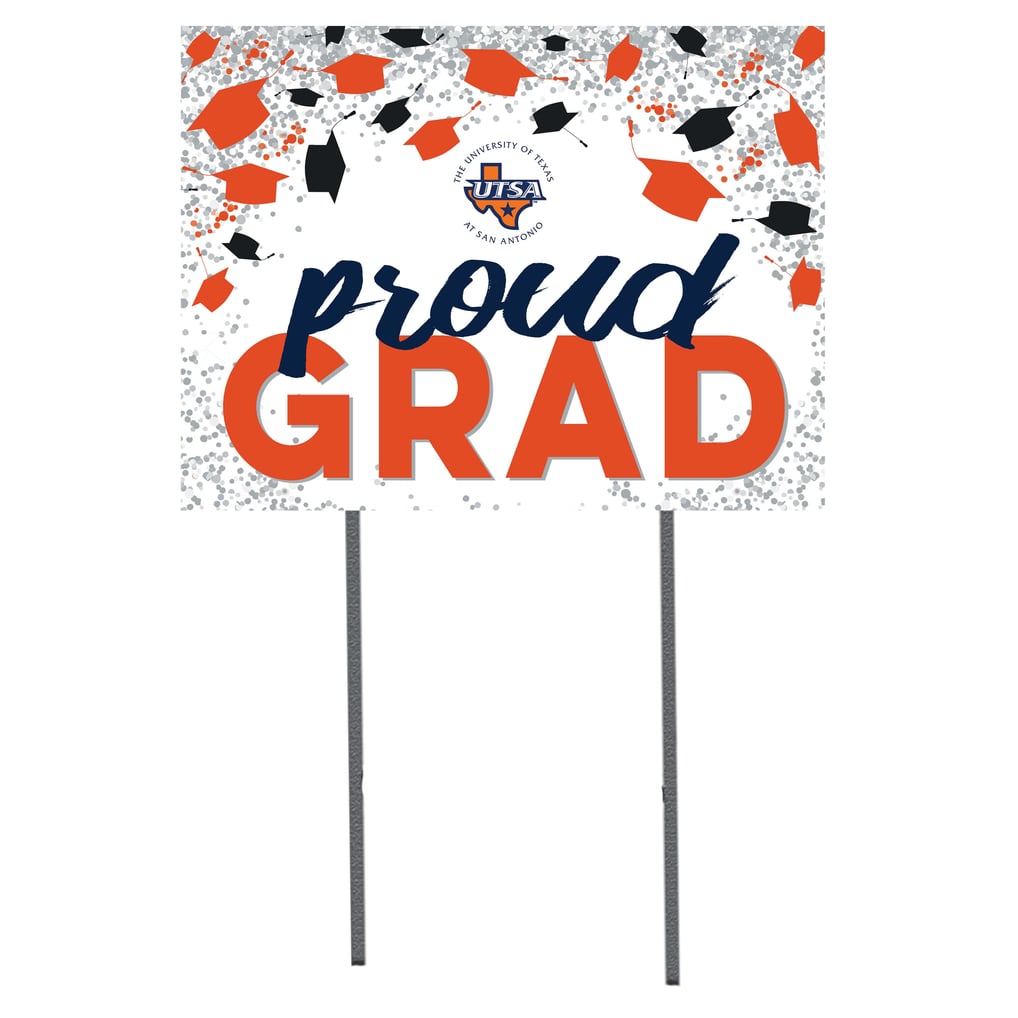 UTSA Roadrunners 18'' x 24'' Grad Yard Sign