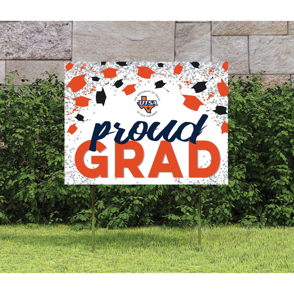 UTSA Roadrunners 18'' x 24'' Grad Yard Sign