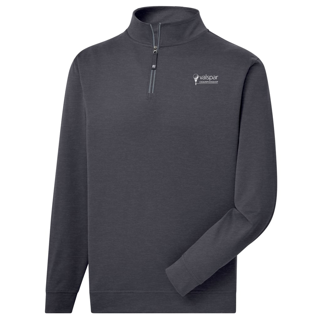 Valspar Championship FootJoy Approach Quarter-Zip Pullover Top - Heather Charcoal