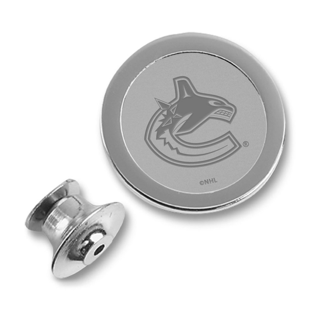  Vancouver Canucks NHL Silver Lapel Pin