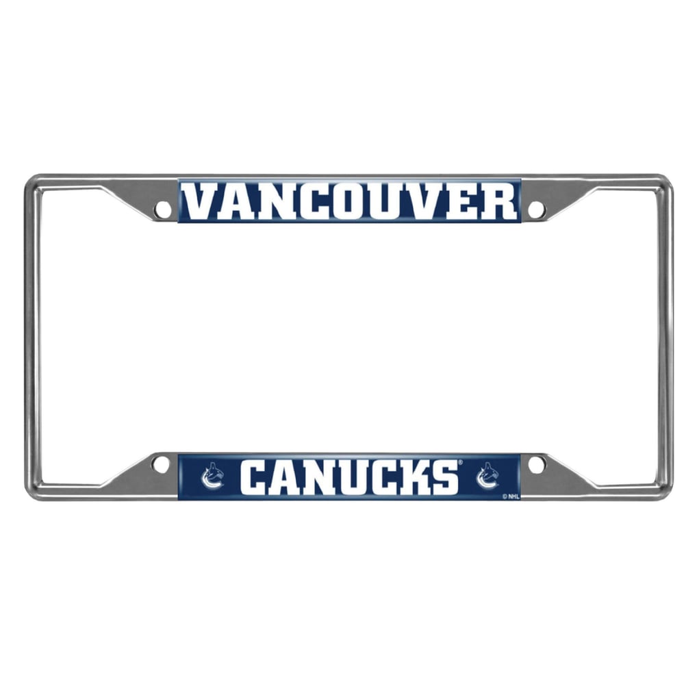 Vancouver Canucks Logo Brands Chrome License Plate Frame
