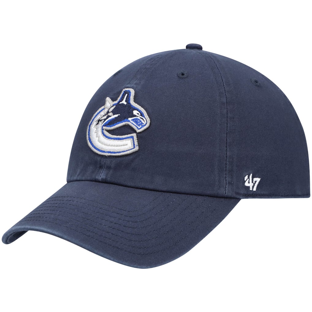 Vancouver Canucks '47 Team Clean Up Adjustable Hat - Navy