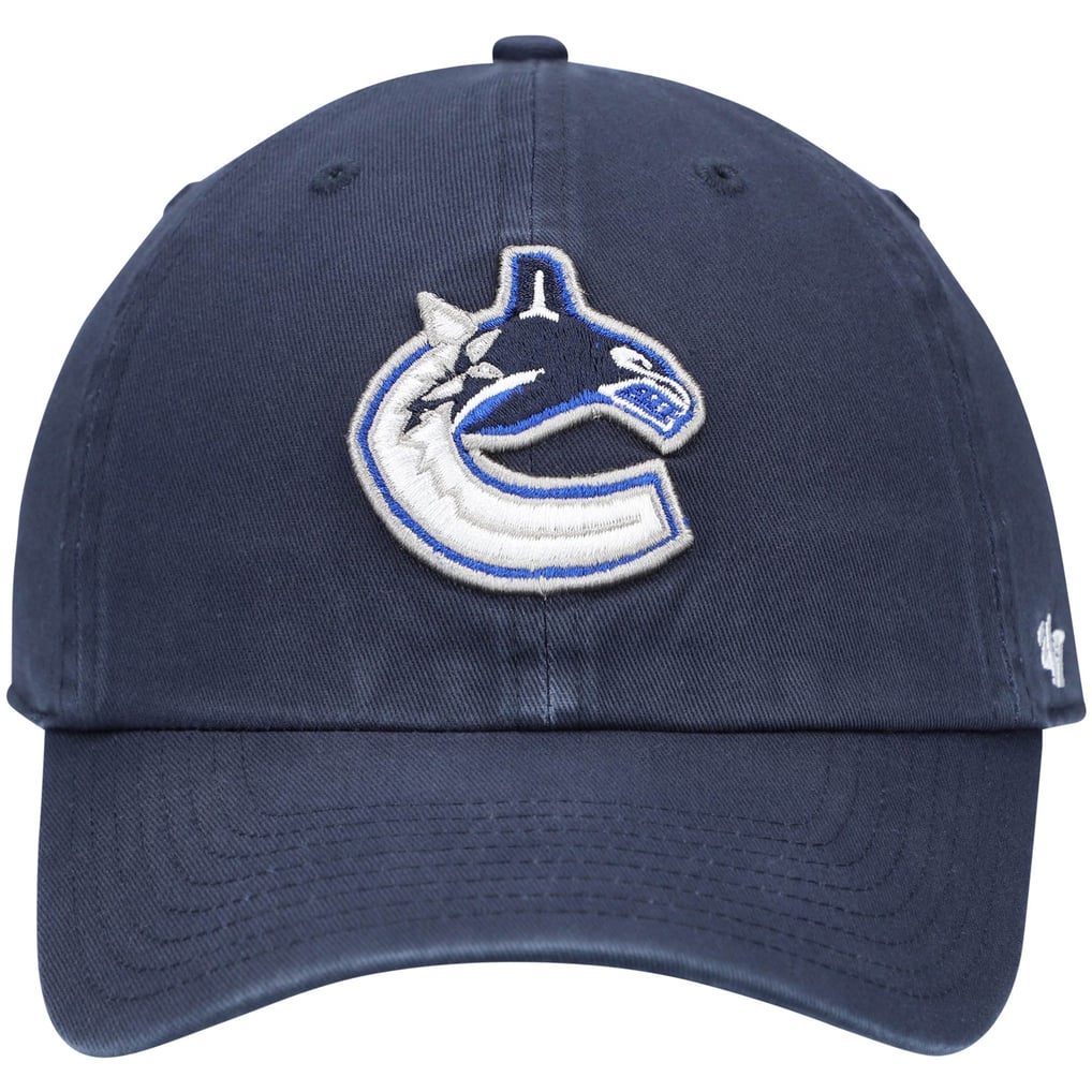 Vancouver Canucks '47 Team Clean Up Adjustable Hat - Navy