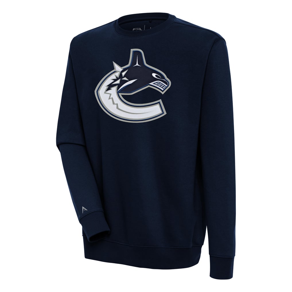  Vancouver Canucks Antigua Victory Pullover Sweatshirt - Navy